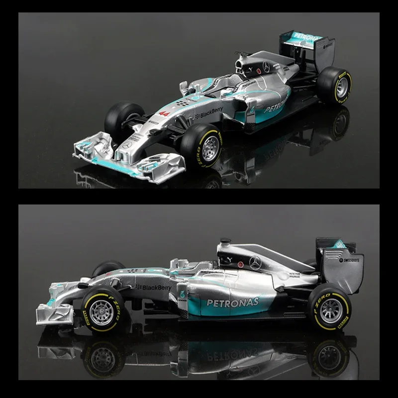 Bburago 1:43 Mercedes Benz W07 W10 W12 E F1 Car #6 #44 Diecast Model Formula Racing Hardbound Edition Alloy Luxury Vehicle Toys