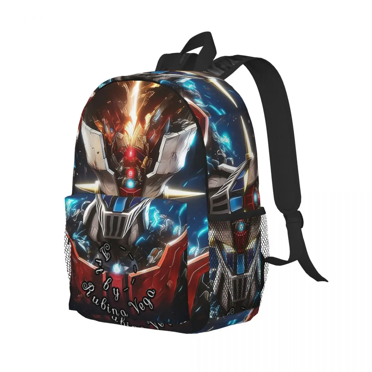 

Mazinger Z Mad Robot Grendizer Manga Backpack Student Boys Girls BookBag Kids School Bag Computer Shoulder Bags for Men Women