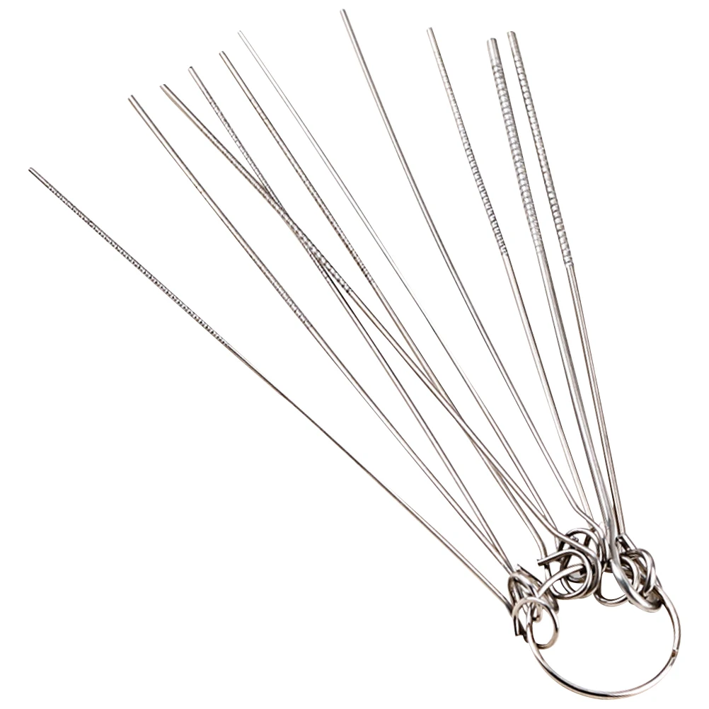 

10pcs Guitar Nut Slotting File 10-Specification Luthier Repair Tool For Fret Dressing Shaping Guitar Maintenance