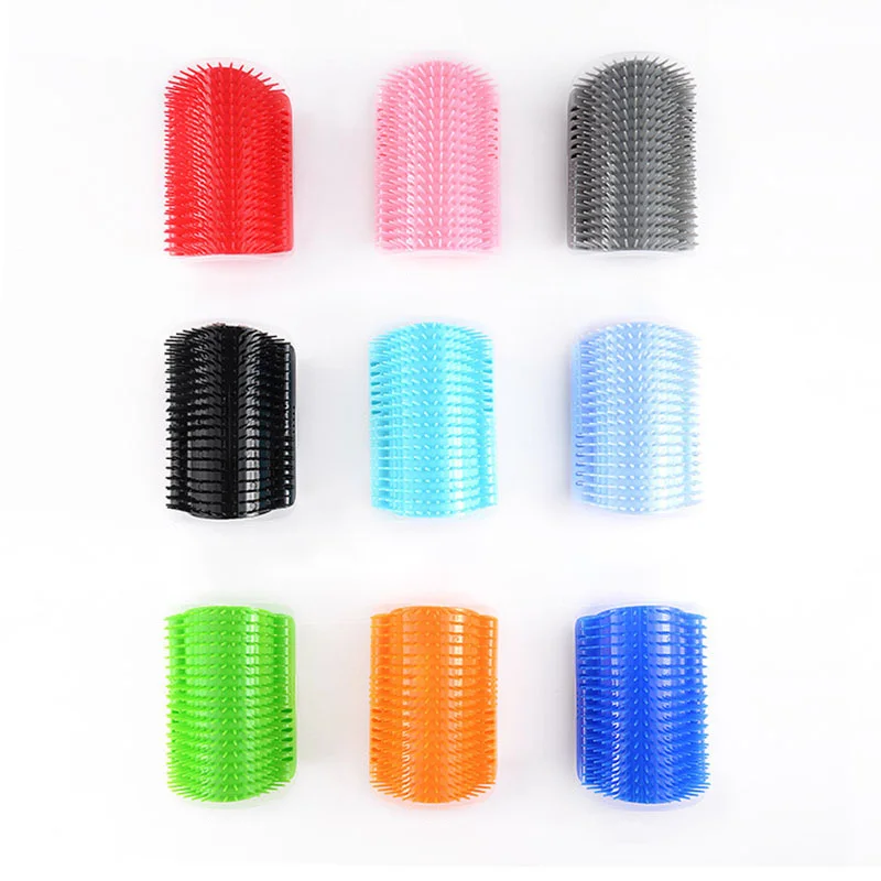 New cats Wall Corner Scratcher Brush Pet Comb Cratch Bristles Arch Massager Self Grooming Accessories image 4