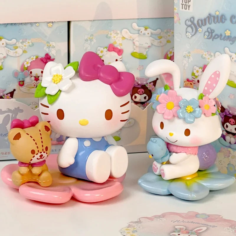 Original Sanrio Characters Spring Flower Series Blind Box Kawaii