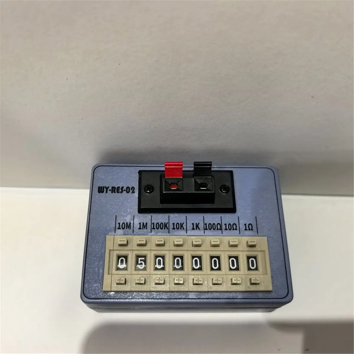 2026 New For WY-RES-21 Resistor Box Adjustable 10M-1Ω 8 Step Selection Precise Resistance Tool for Electronics Lab
