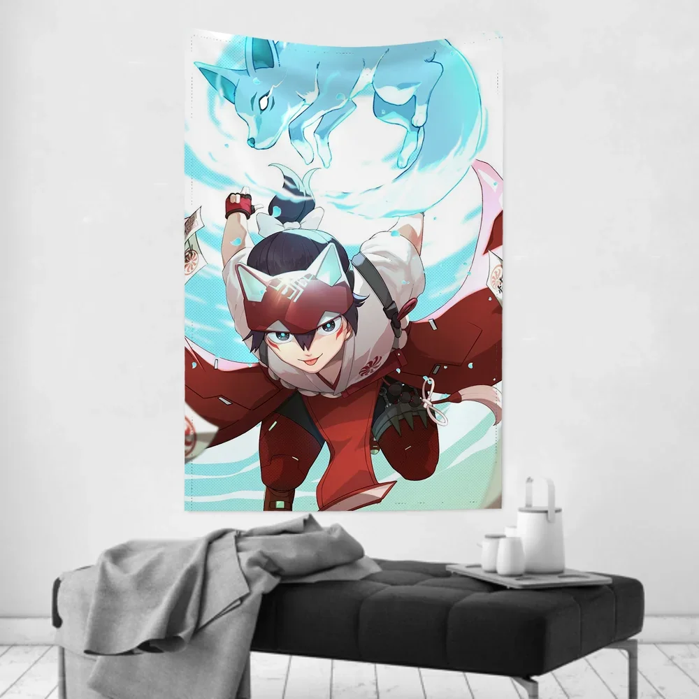 

Кирико игра O-Overwatch гобелен декор комнаты настенная ткань вечерние подвесной фон декор комнаты детская комната