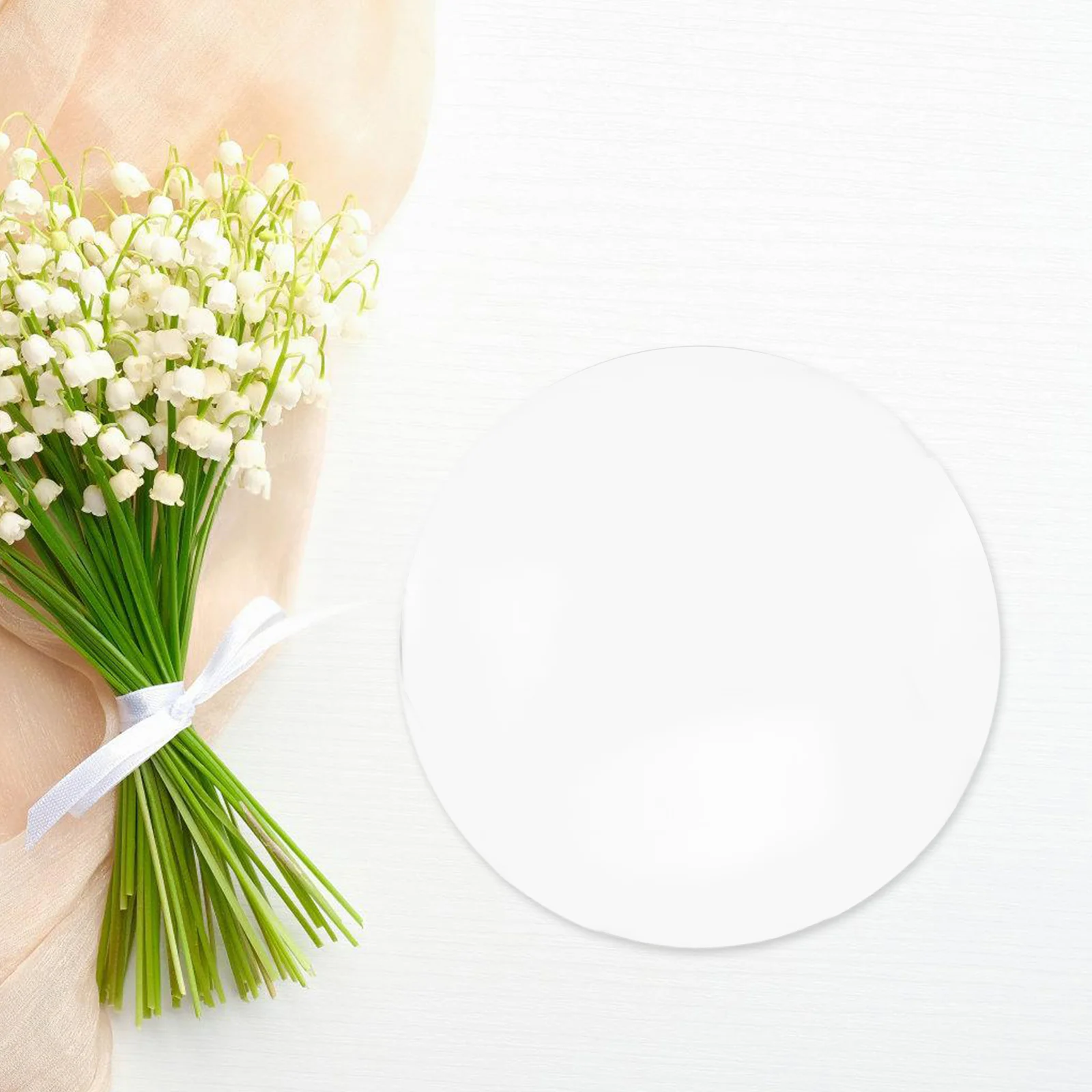 

3Pcs Round Acrylic Circle Mirrors Elegant Table Centerpieces Decorative Mirror Plates Wedding Party Reception