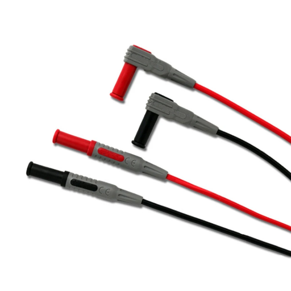 100 cm Multimeter-Messleitung, Bananenstecker, 90 Grad bis gerade Multimeter-Sonde, Messleitungskabel für Multimeter-Messwerkzeug