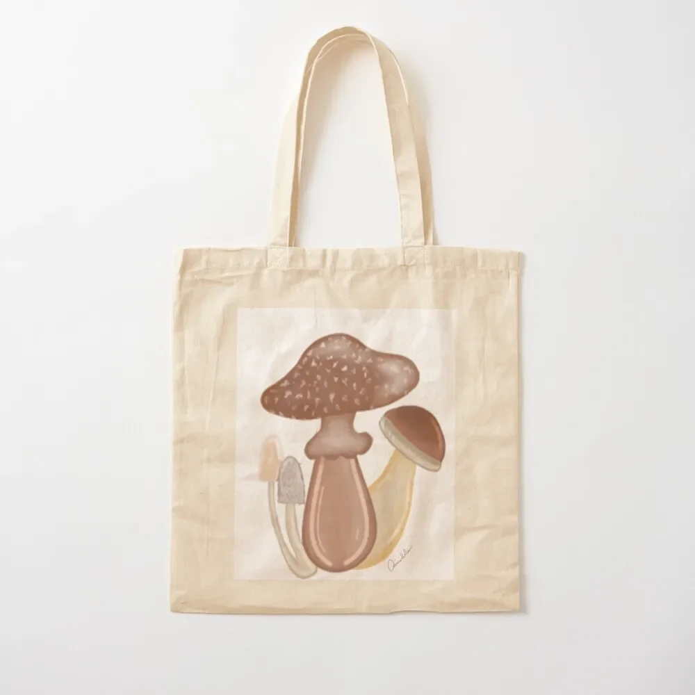 Fall Mushrooms Tote Bag tote bags aesthetic shopping bags foldable shopper bag women canvas personalized tote Bag