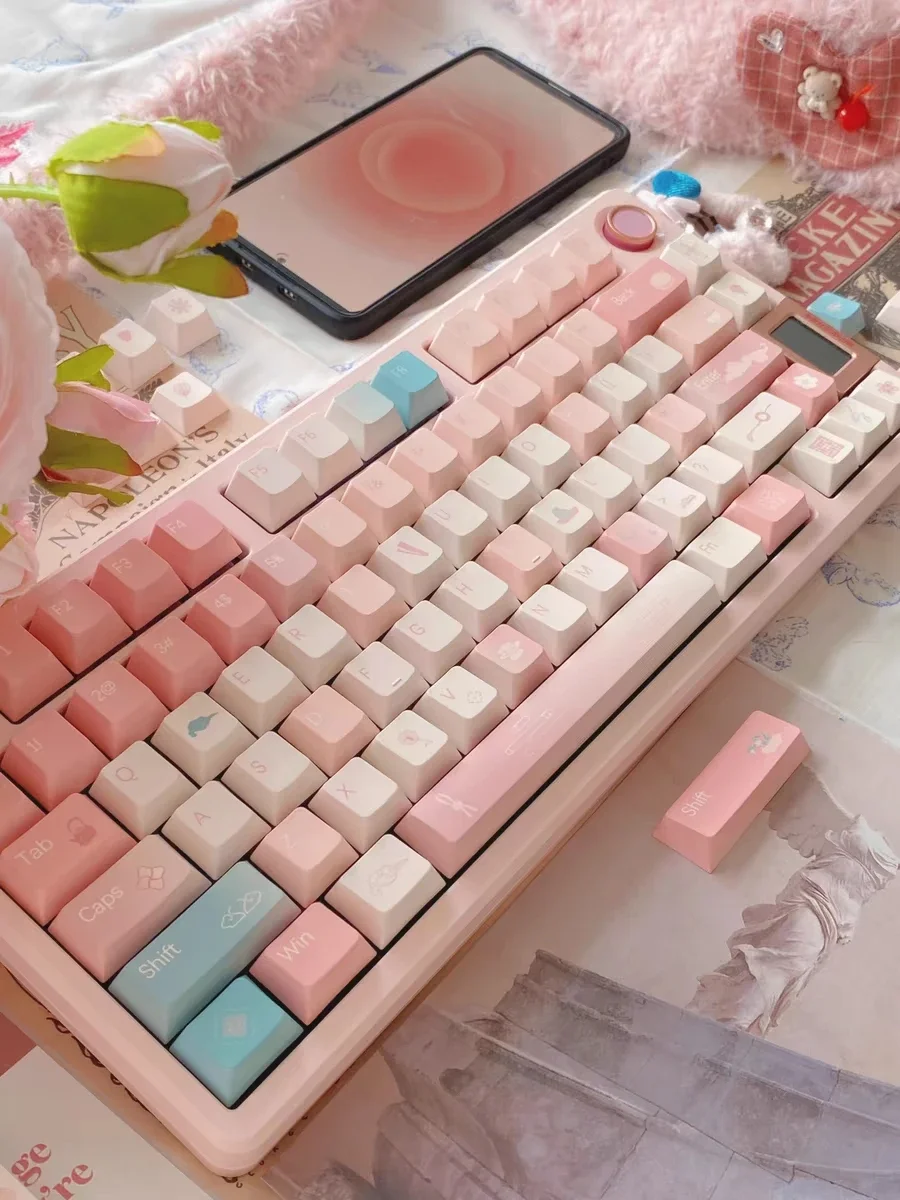 

Xiangyun keycap Original height keycap Full five-sided sublimation national style keycap