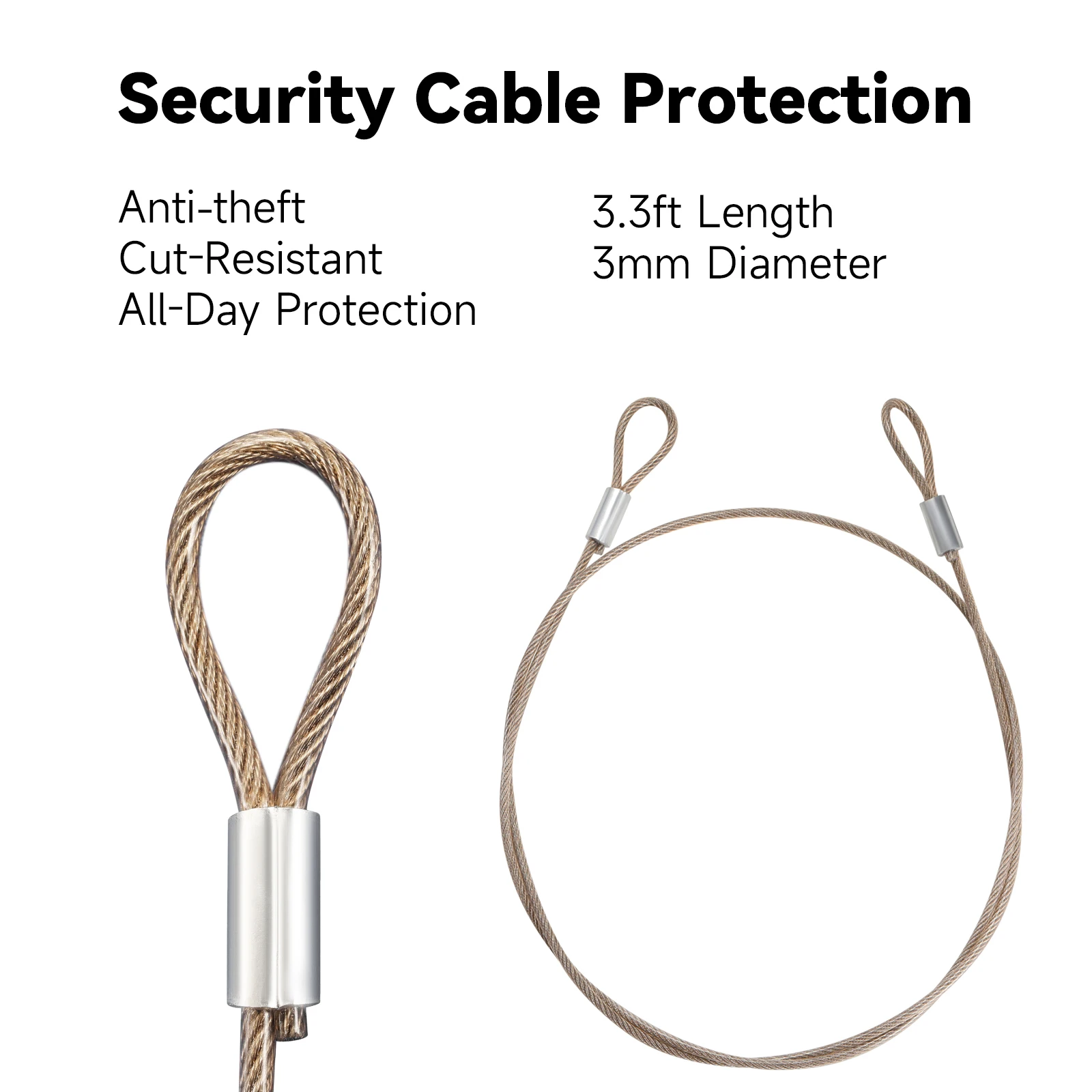 Lockable Beach Bag with Cable, Oxford Fabric, Travel Bag for Passport, Phone, Cash and Important Items