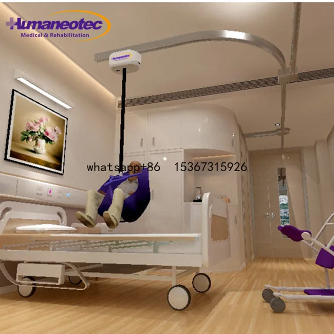 Ceiling unweighing system medical grua personas device ceiling mounted patient disabled hoist lift for hospital and home