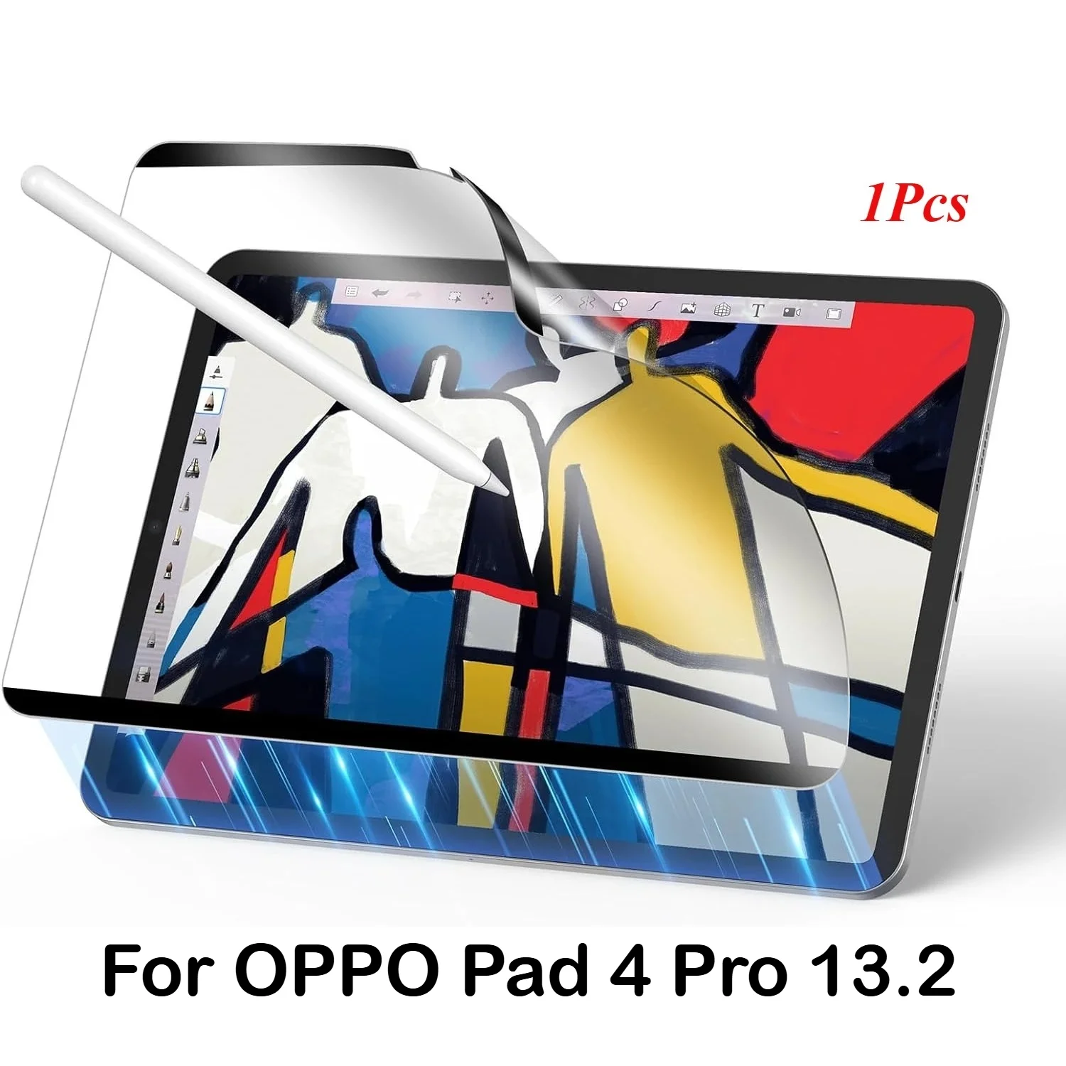 Protector magnético desmontable para OPPO Pad 4 Pro OnePlus Pad 3 2 Pro 2025 13,2 pulgadas escribir y dibujar como en papel película templada