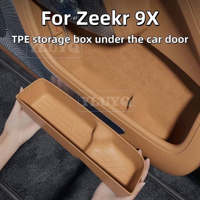 

Органайзер-коврик для нижнего отсека двери автомобиля Zeekr 9X, шумопоглощающий аксессуар для модификации интерьера
