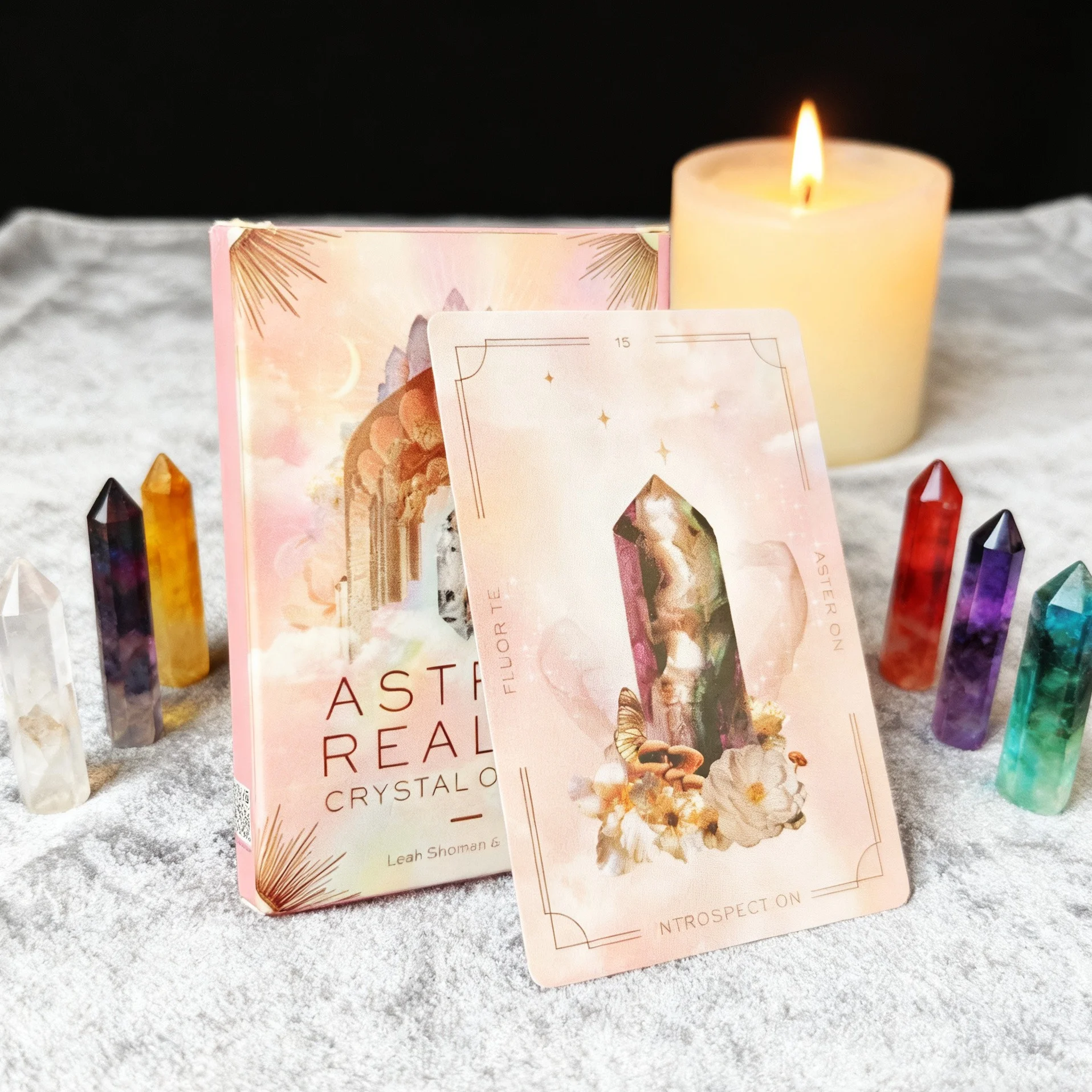 

10.4*7.3cm Astral Realms Crystal Oracle For Holiday Party Leisure Entertainment Card Family Gathering Board Game