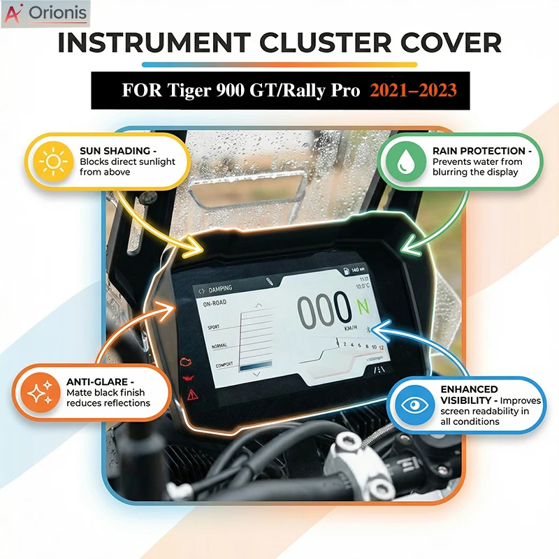 

Защитный козырек/накладка на приборную панель мотоцикла для Tiger 900 GT Pro, Tiger 900 Rally Pro 2021-2026 годов выпуска