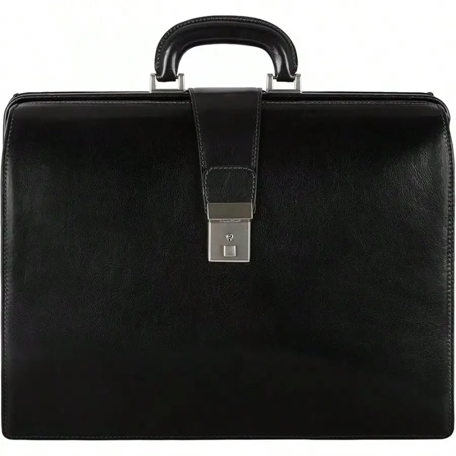 

Leather Briefcase - Handmade Laptop Briefcase Men And Women - Attache - Doctor Bag - Leather Accessory