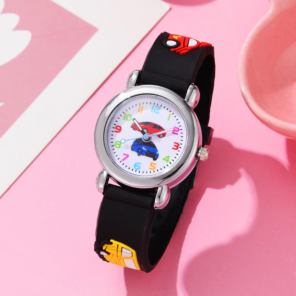 Children Watches Cartoon Watches Silicone Quartz Wristwatch Birthday Gift Kid Girl Boy Study Time Girl Watch Reloj