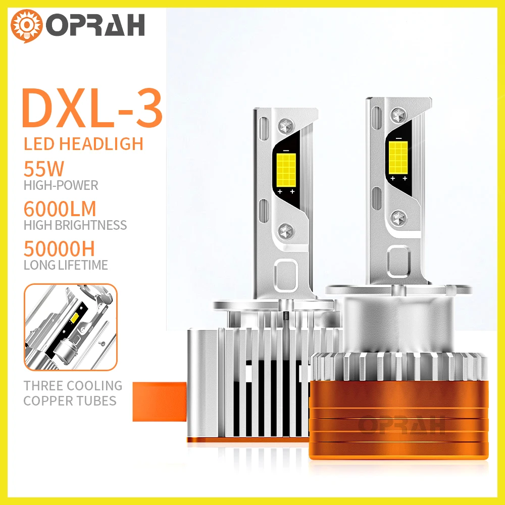 Oprah 2pcs D Series Car D3S D1S D2S D4S D5S D8S LED Headlight Bulb Turbo Lighting 12000LM 110W Car Front Lamp HID Conversion Kit