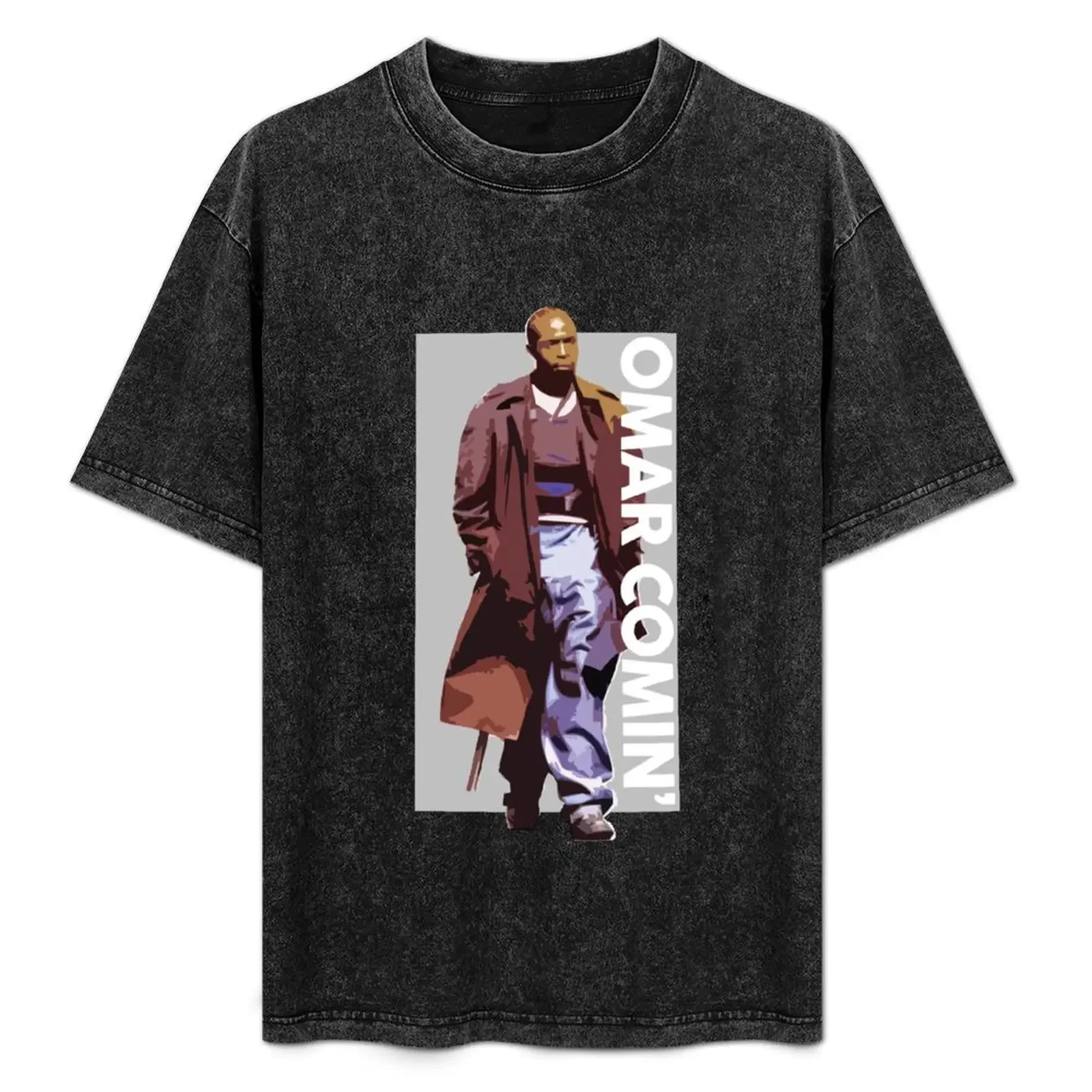 

Omar Comin' The Wire T-Shirt Large Size Short Sleeve T-Shirt