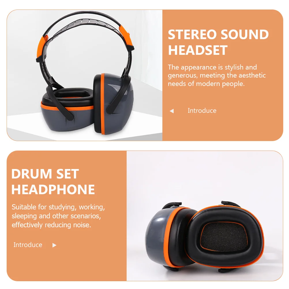 Noise Cancelling Ear Muffs Sound Insulation Headset Comfortable Protective Ear Protection Headphones for Studying Sleeping