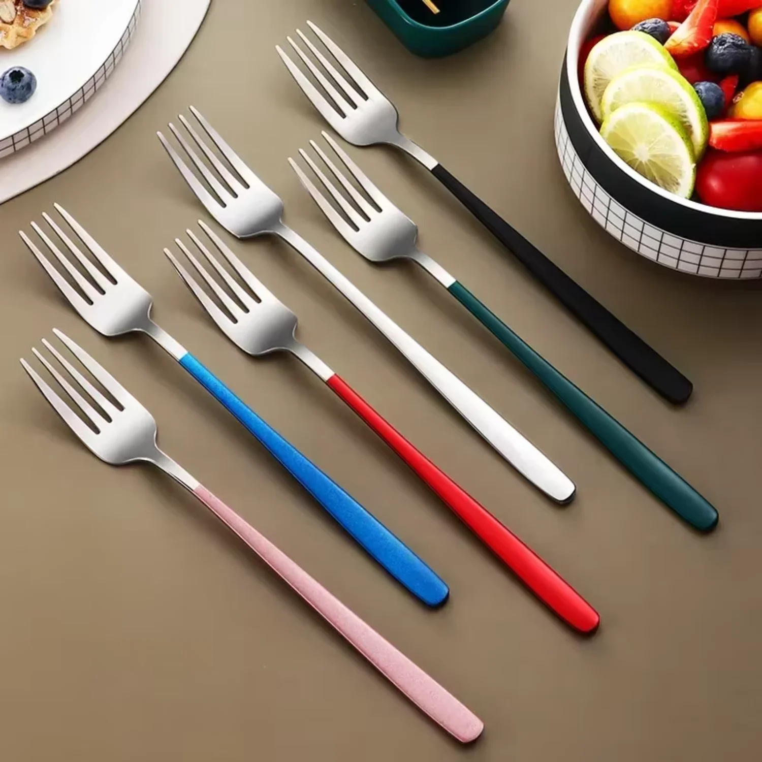 4pcs 304 Tableware Set Portable Cutlery Dinner Stainless Steel  Fork Spoon Chopsticks Travel Flatware With Box   Year