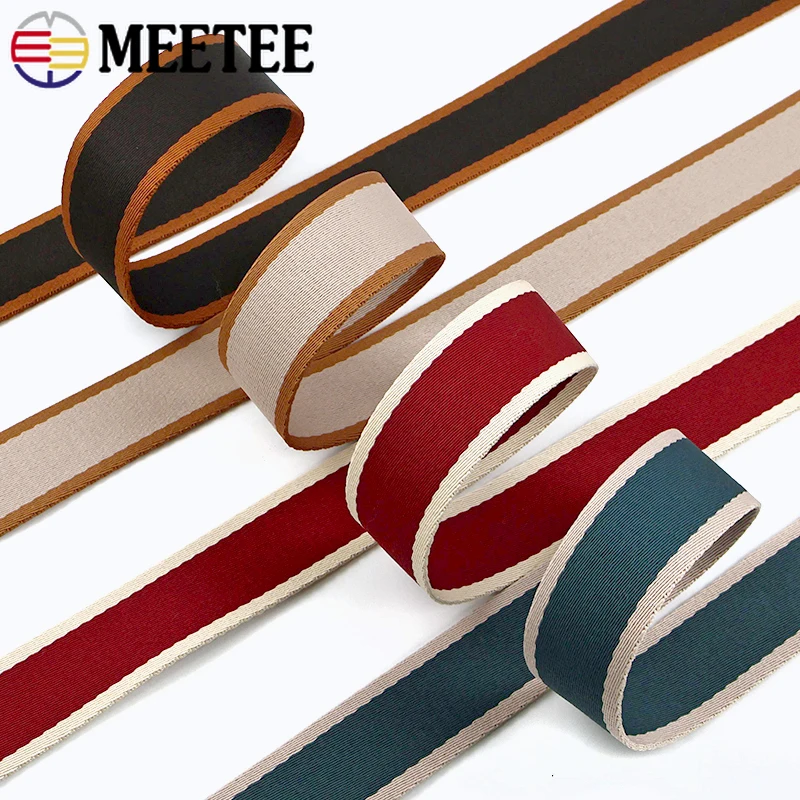

1-10M 1.8mm Jacquard Webbing Tape 38mm Bag Bias Binding Shouder Strap Garment Ribbon Band Car Safety Belt DIY Sewing Accessories