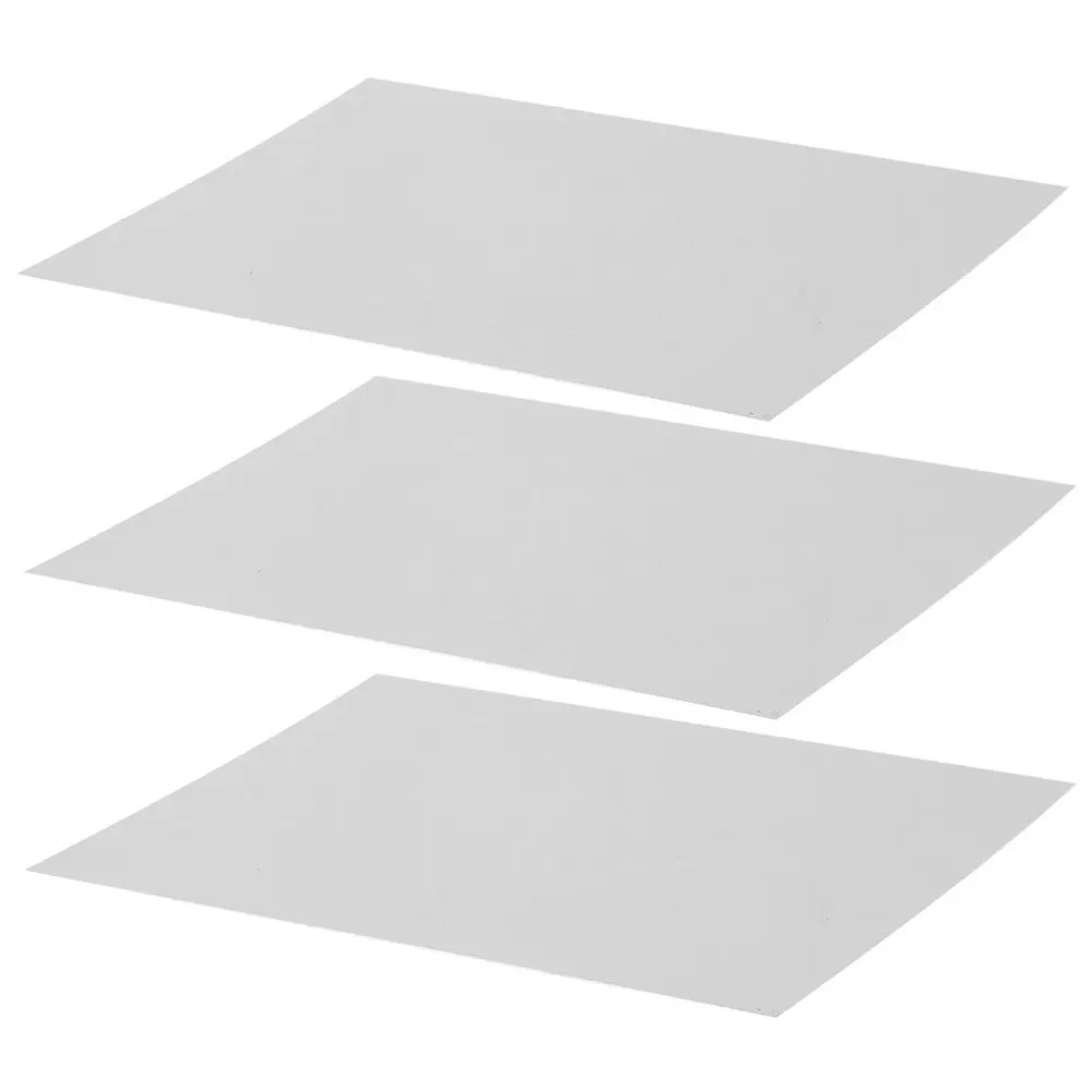 3Pcs Pearlized Metal Sublimation Blanks Aluminum Alloy Photo Signs Smooth Rust-Resistant Surface for Home Office Party Decor