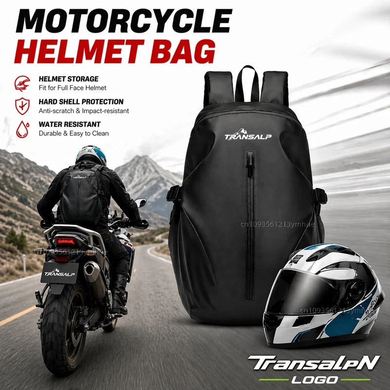 Knight Backpack Motorcycle Helmet Bag Travel Equipment Waterproof Large Capacity For Honda XL 750 Transalp XL750 TRANSALP