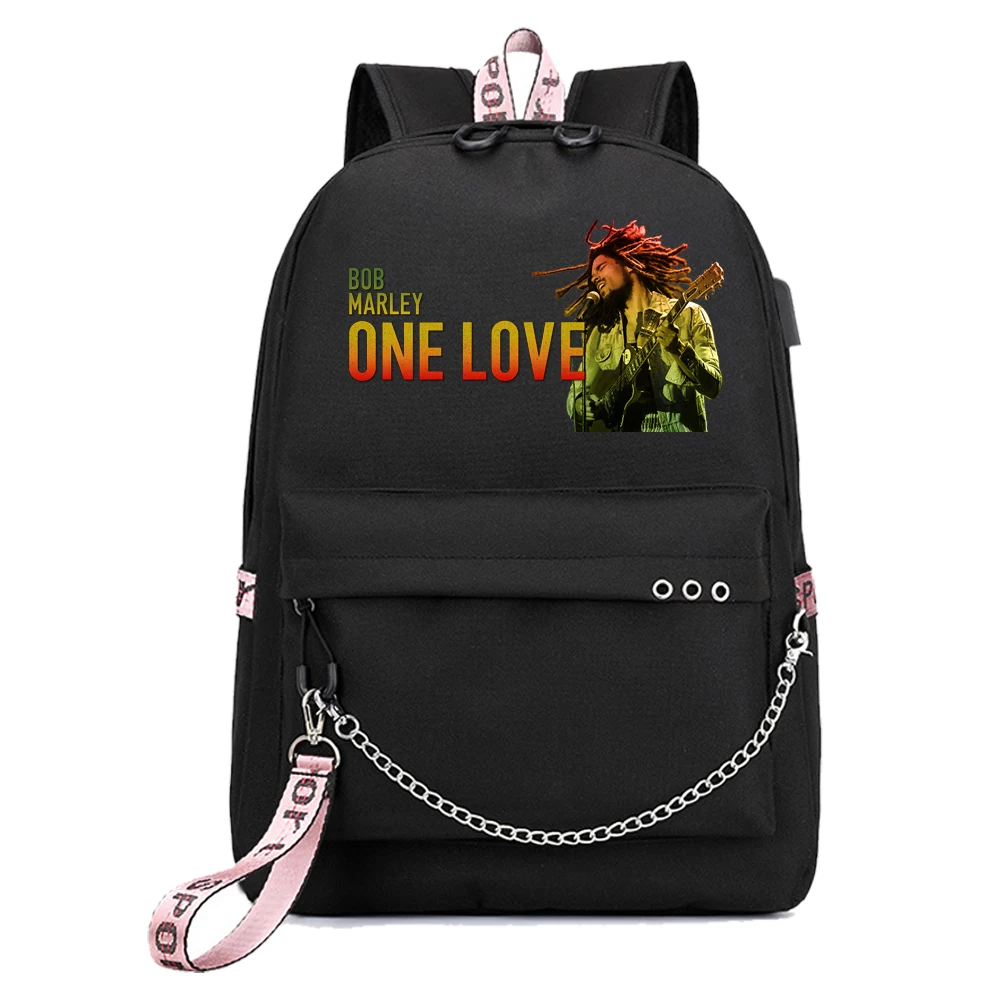 Bob Marley 2024 Backpack Popular Music Fashion Travel Backpacks Outdoor Sport School Bag