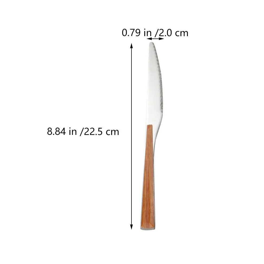 

Stainless Steel Flatware 1Set Fork Spoon Knife Set Ergonomic Design Safe Use Home Kitchen Restaurant Party