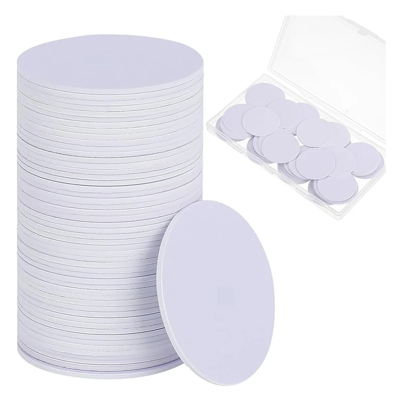 

80Pcs NFC Tagsntag 215 NFC Sticker Chip Round NFC Tag Rewritable NFC Card Sticky Back NFC Enabled Cell Phone Device Easy To Use