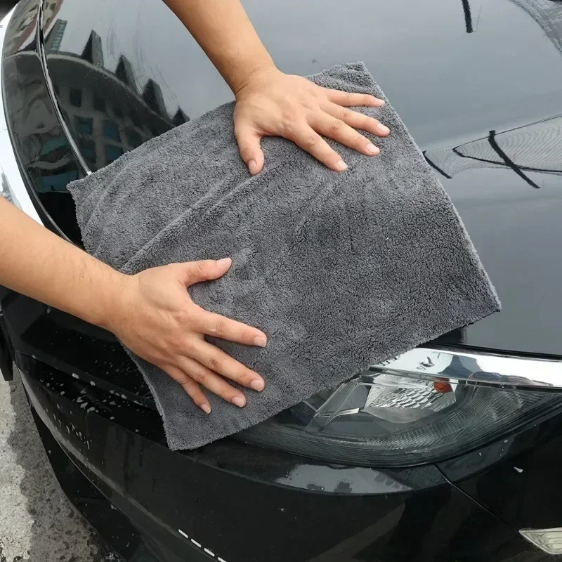 40X40cm High-end Microfiber Towels Thickened Auto Home Detailing Water Drying Cloth Cleaning Tools Car Care Wash Accessories