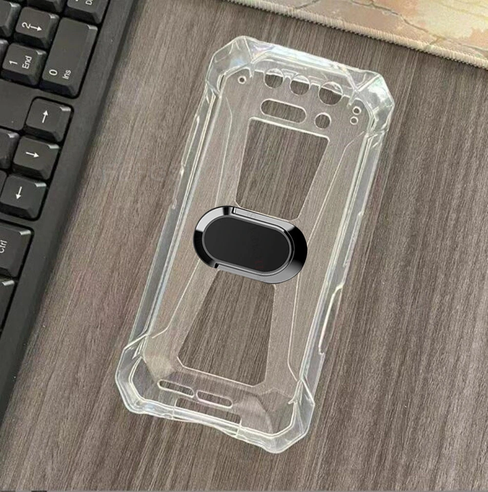Dla Unihertz 8849 Tank 2 Pro 2024 6,79 "Tank2 Pro Uchwyt pierścieniowy tylny Uchwyt na telefon Pokrowiec na telefon TPU Miękkie silikonowe etui
