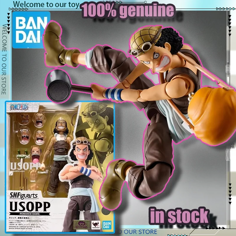 

Original Bandai One Piece S.H.Figuarts USOPP Figures ROMANCE DAWN Action Figurine Toys Collectible Model Toy Gift for Children