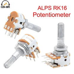 1pc japan alps rk16 50ka 100ka stereo log attentuator potentiometer für vintage audio verstärker cd Plattenspieler lautstärke dac diy