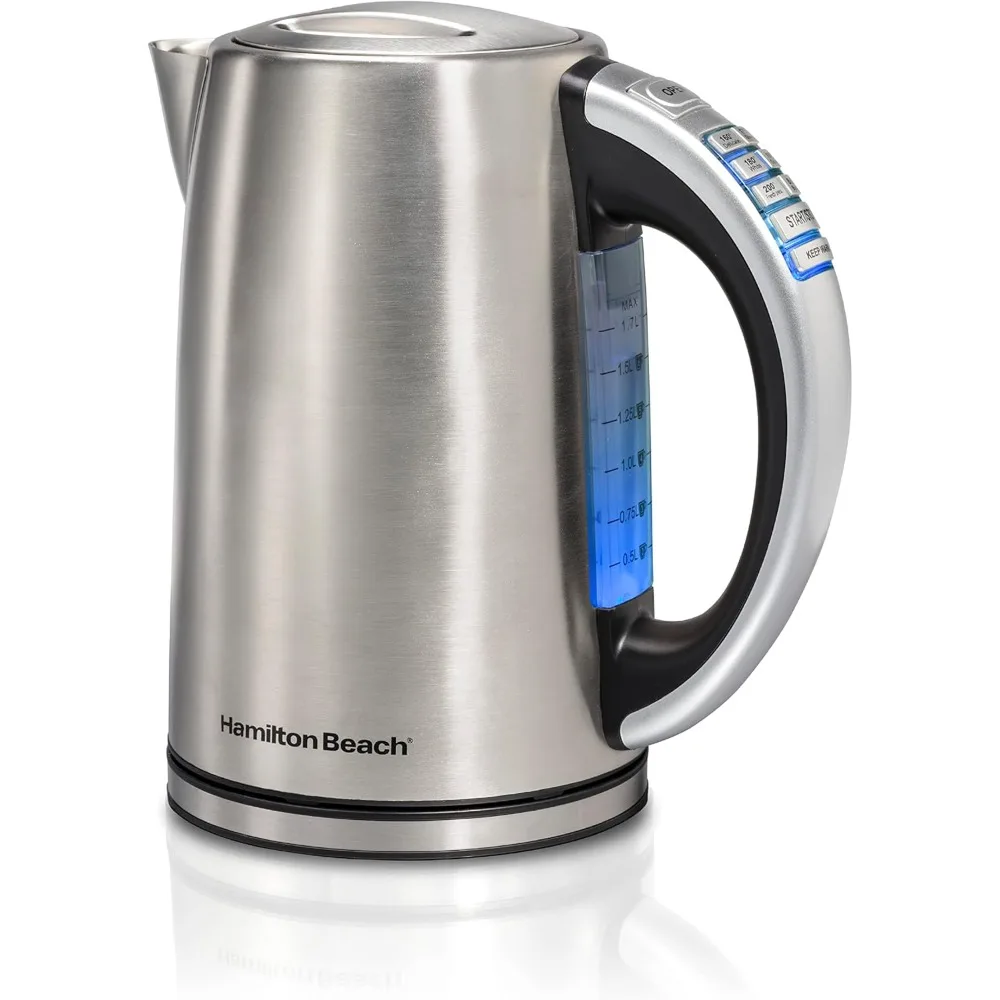 

1.7 Liter Temperature Control Electric Kettle, Water Boiler & Heater, Fast Boiling 1500 Watts, BPA Free, Cordless, Auto-Shutoff