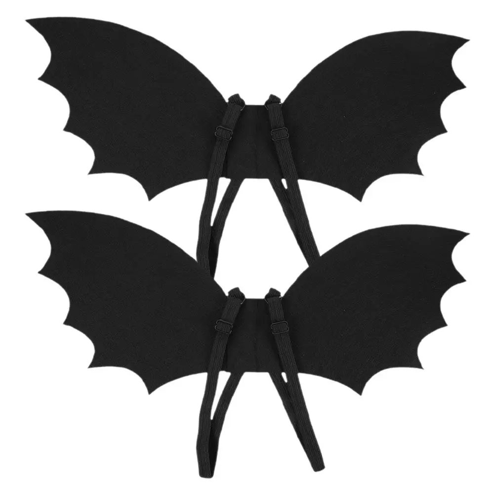 2 Sets Vampire Bat Costume Kids Wings Halloween Costumes Girls Mens for Toddler Black