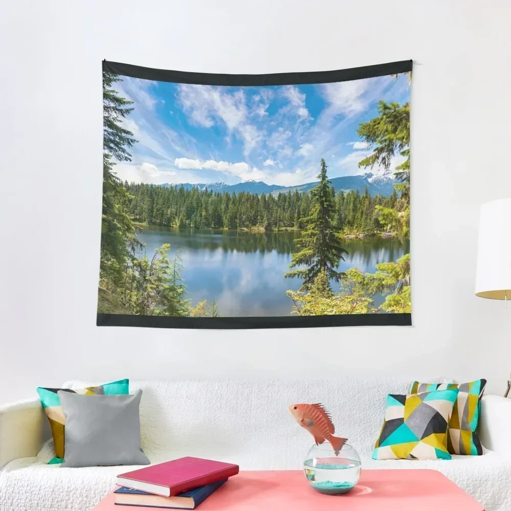 

Echo Lake, Revelstoke Tapestry Room Decor Korean Style Decoration Pictures Room Wall Wall Deco Funny Tapestry