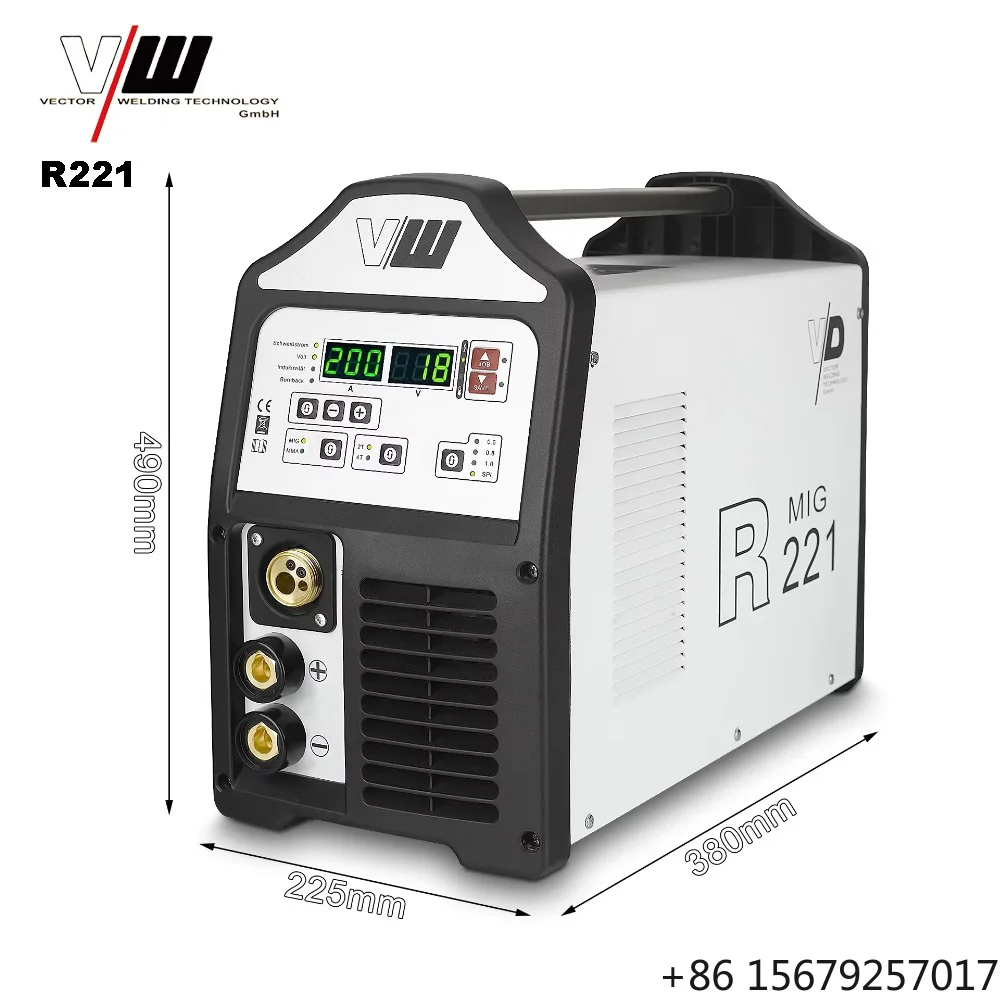 VECTOR Mig MAG 4 in 1 Welding Machines 2T 4T Welders with 5kg Wire R221