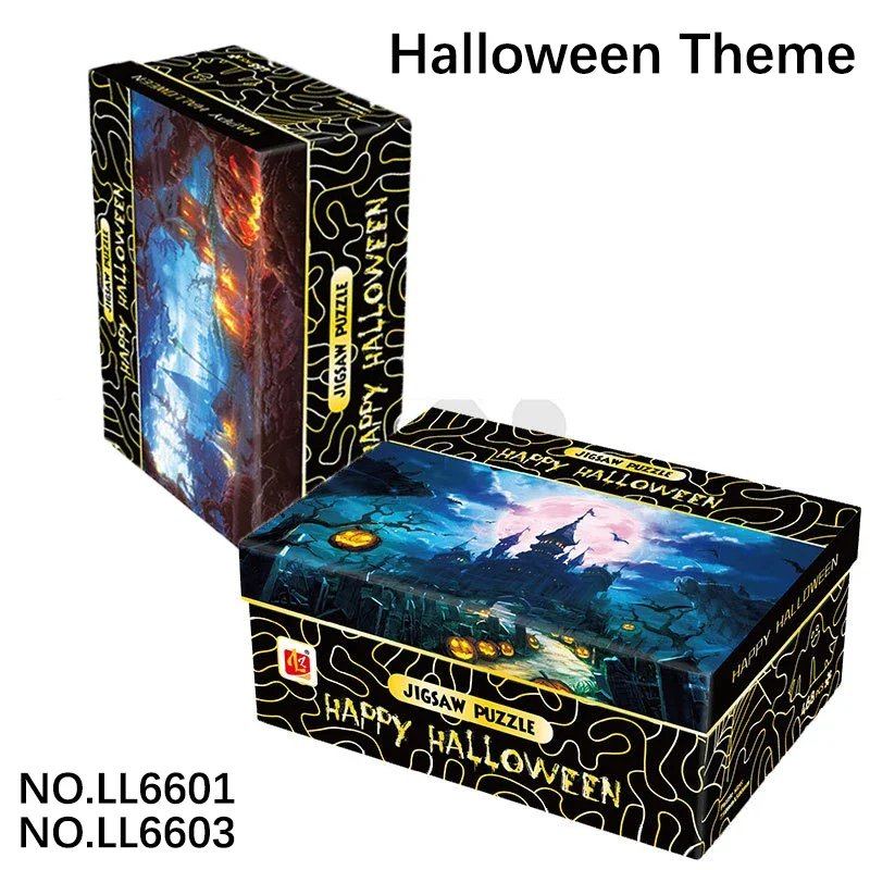 75*50 cm Per Adulti 468PCS Alien Carta Irregolare Puzzle Di Natale Halloween Tema Alleviare Lo Stress Intrattenimento Giocattoli Regali