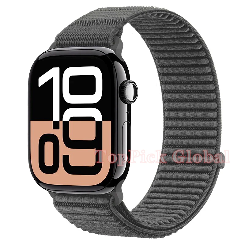 Armband für Apple Watch 44mm 45mm 49mm 46mm 38mm 40mm 41mm 42mm Nylon-Schlaufenarmband für iWatch Series Ultra 11 10 9 8 7 6 SE