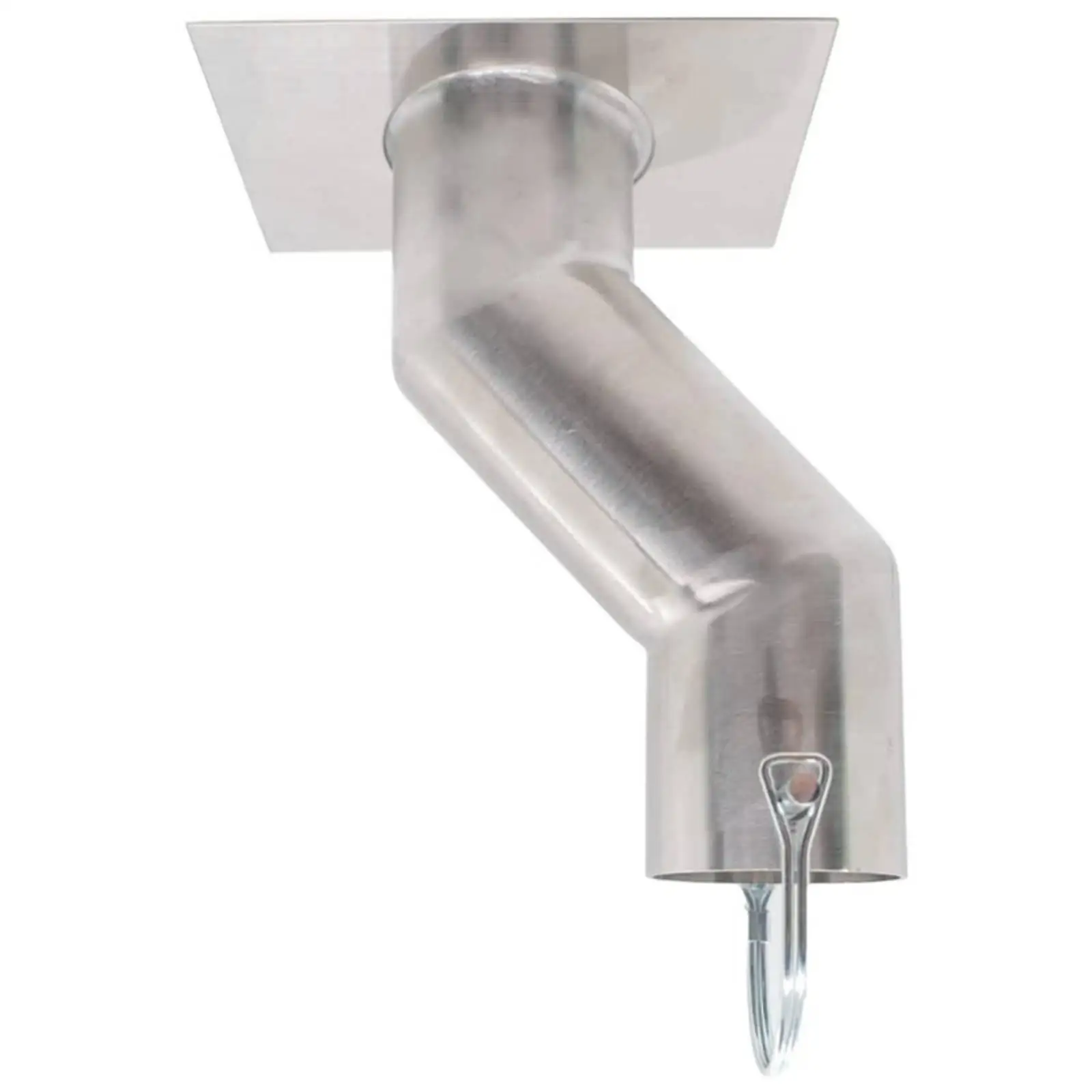 Stainless Steel Gutter Rain Chain Adapter Offset Bent Outlet Connector for Decorative Chain Outdoor Patio Drainage