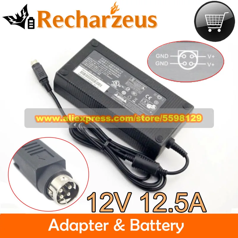 Original DPS-150NB-A AC Adapter DPS-150NB-1A 12V 12.5A 150W Charger for AERPOS AP-3615 PX150 EPOS EPOS TERMINAL PP-9635 M235BC52