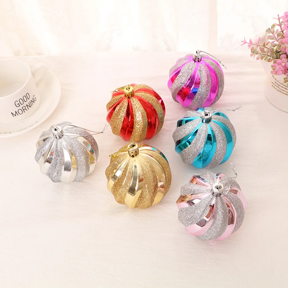 

12 Pcs Xmas Tree Hanging Pendant Christmas Balls Glitter Ornaments Decorations for