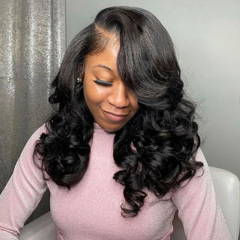 Peruca de cabelo humano doador cru, 13x4 HD Lace Frontal Wig, 250% Densidade, não transformados, vietnamita, duplo Brown, Bouncy Wave, 12A