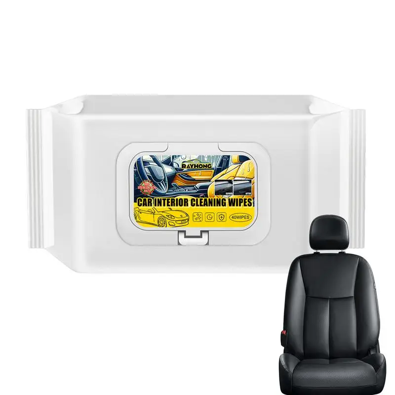 Interior Car Wipes Car Seat Cleaning Wipes No Wash Resealable Car Wash Wipes Reduce Cracks Quick Decontamination And Renovation