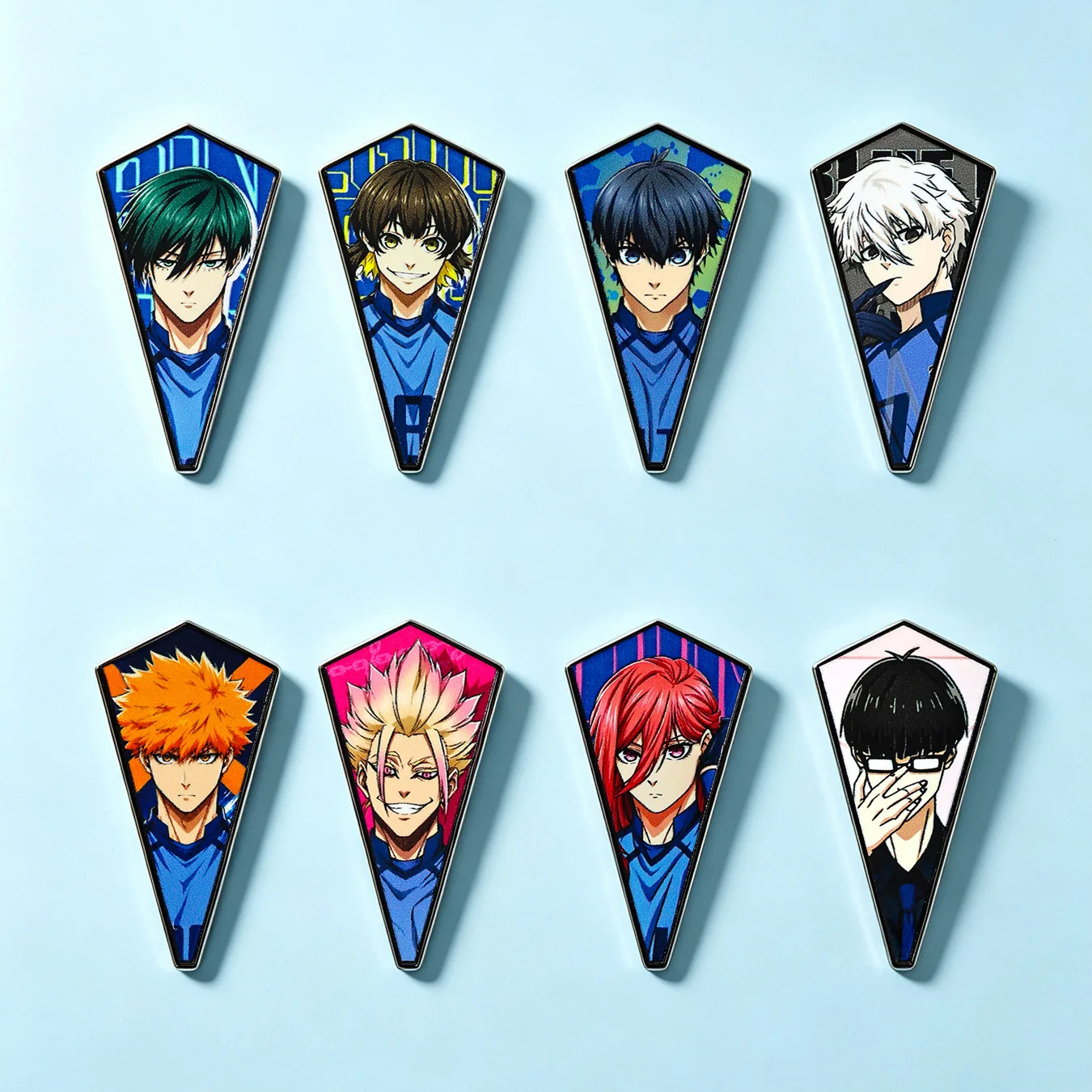 Japanische Anime Nagi Seishiro Emaille-Pins, Modische Fußball-Manga-Brosche für Männer, Sammlerstück für Taschen, Accessoire, Dekoration, Geschenk – Detail 3