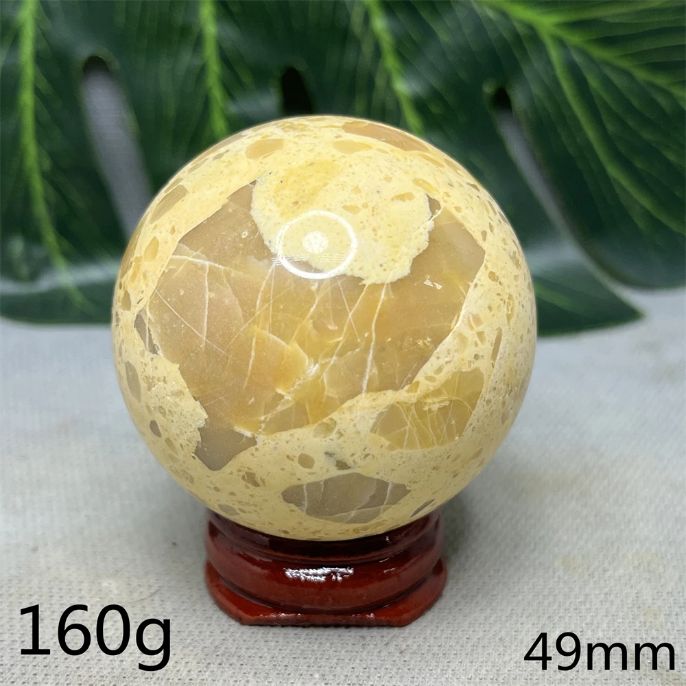 Bola de ópalo dorado australiano, decoración pulida a mano para la habitación del hogar, regalo de vacaciones, piedra espiritual curativa, brujería, oración del altar