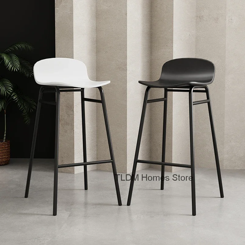 

Design Library Bar Chair European Waterproof Dining Study Salon Bar Stool Living Room Nti Scratch Taburete Alto Home Furniture