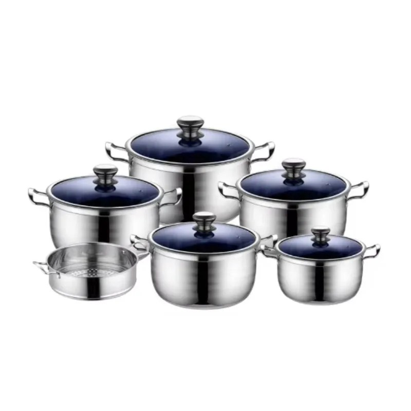 

11-Piece Stainless Steel Cookware Set, Ideal for Home & Restaurant Use