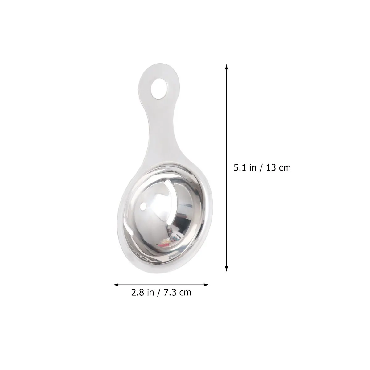 

Stainless Steel Egg Separator Wide Gap Design Smooth Inner Layer Yolk Divider for Easy Cooking and Baking Kitchen Accessory