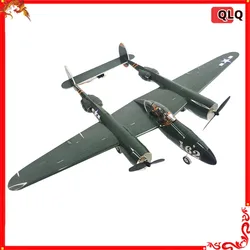 Yuanchuan Miniaturowy model P-38 może być używany do zdalnego sterowania wewnętrznym i zewnętrznym zdalnym sterowaniem ozdobami samolotowymi Diy Montaż Stałe skrzydła